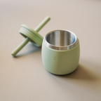 Glass with straw